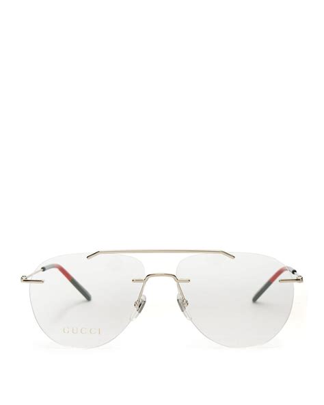 gucci clear aviator sunglasses|gucci aviator prescription sunglasses.